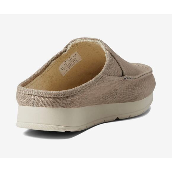 SPERRY Taupe Moc-Sider Mule Hemp Clogs Faux Fur Lining Slip On Comfort 9.5 NWT - Picture 3 of 14